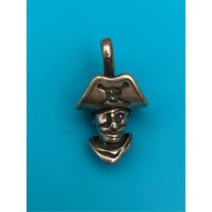 Pirate Head Sterling Silver Jewelry Charm #ahoy #pirate